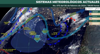 Estos sistemas meteorológicos influirán hoy