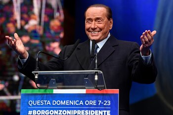 El líder del partido Forza Italia, Berlusconi