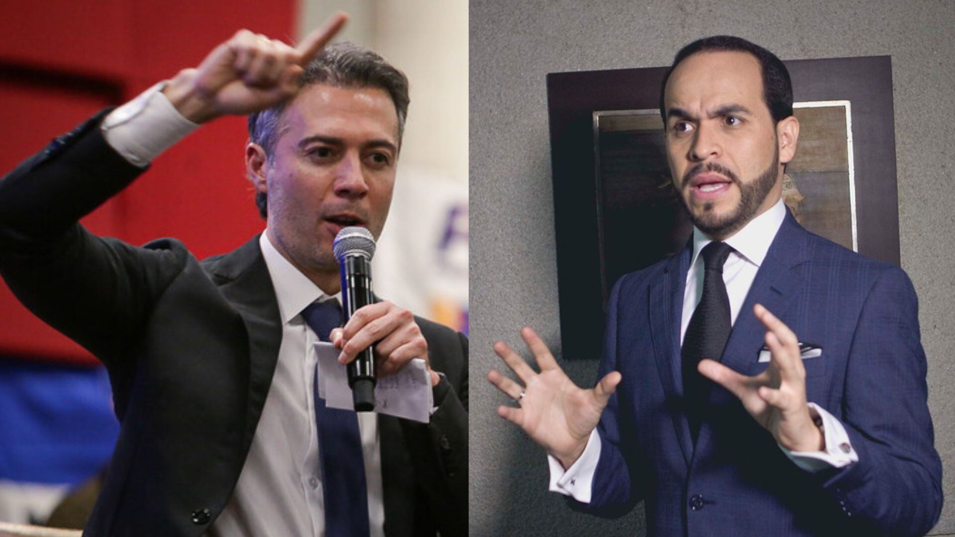 Daniel Quintero acusó a Abelardo de la Espriella de supuestamente recibir sobornos y mantener nexos con criminales. La denuncia la hace justo cuando inicia la carrera electoral por la Presidencia - crédito Montaje Infobae