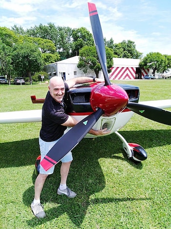 El piloto presidía el Aeroclub