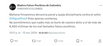 Polémica por video de Polo Polo: Madres de Soacha denunciarán al congresista tras acto en homenaje a víctimas de falsos positivos 3 La respuesta de la asociación de Madres de Soacha tras conocerse el video del representante a la Cámara, Miguel Polo Polo - crédito @MAFAPO/X