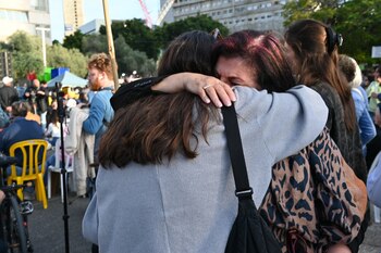 La emoción de los familiares