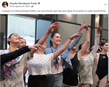 Claudia Sheinbaum fue bailarina desde los 6 a los 19 años