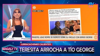 Magaly Medina comenta diferencia de edad entre Magdyel Ugaz y Sergio George: "No quiere decir nada todavía". Captura: Magaly TV La Firme.
