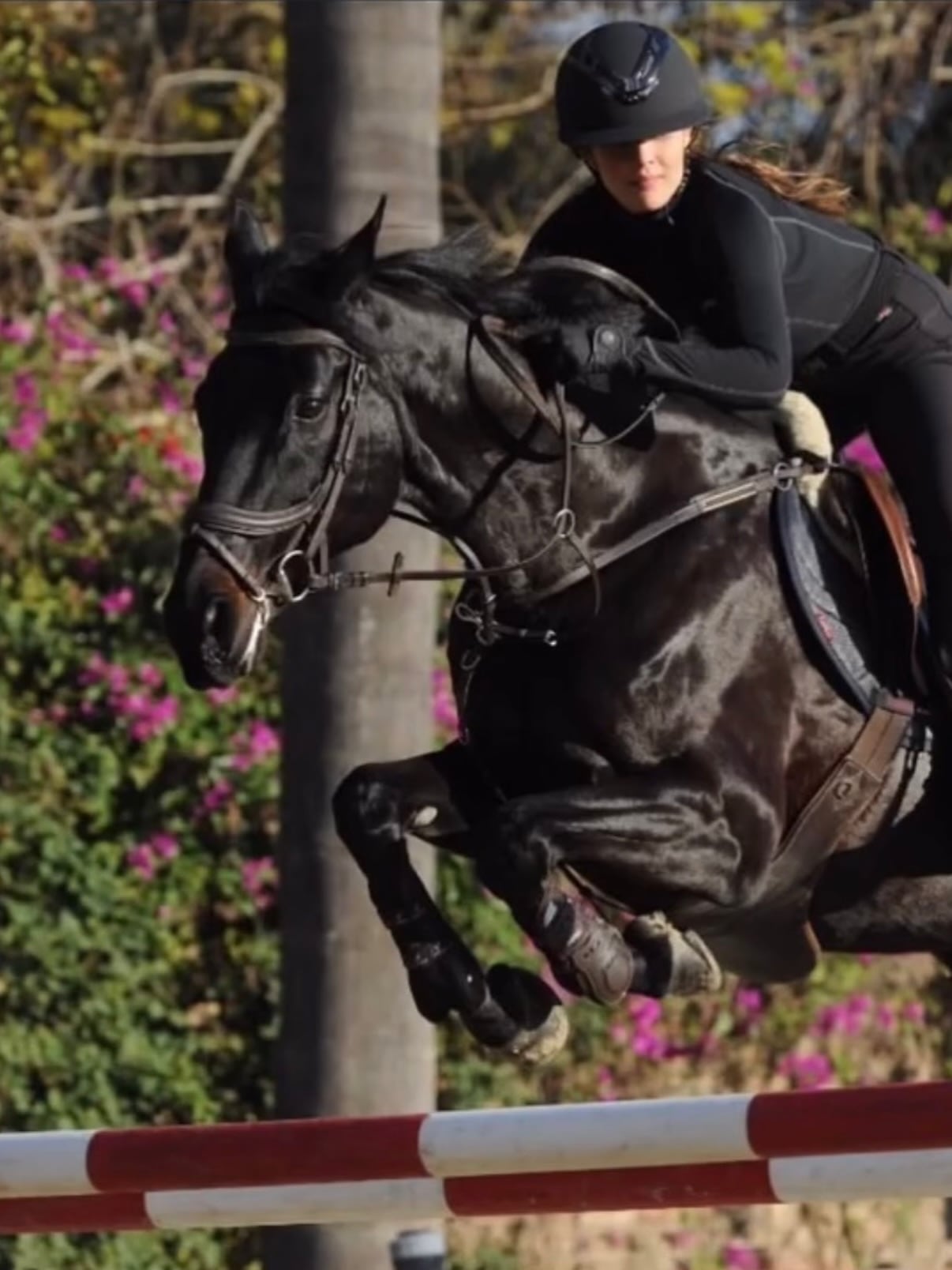 La hija de Facundo Arana, India, fue elogiada por su padre en redes sociales tras mostrar su destreza en la equitación con un espectacular salto