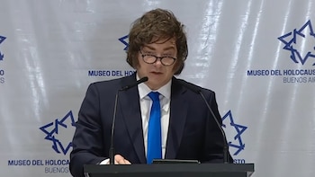 Milei participó del acto en