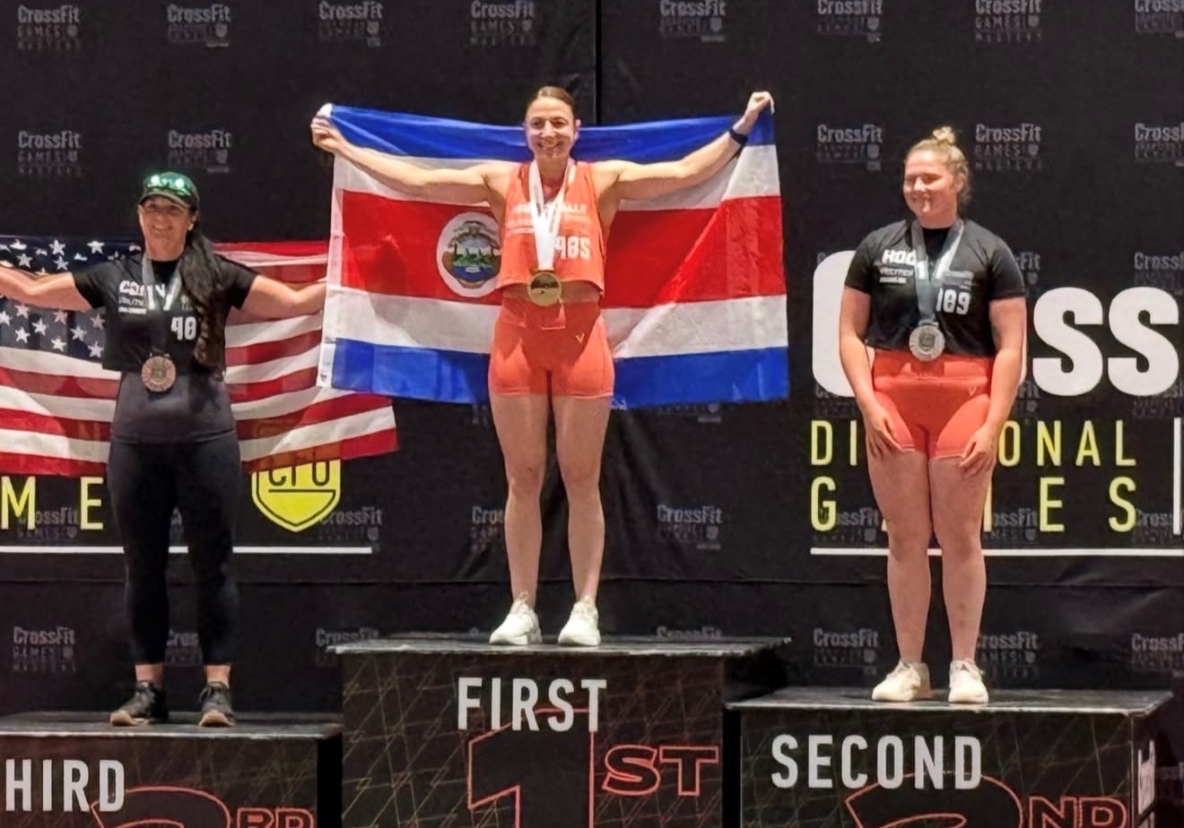 La costarricense que conquistó el mundo con los ojos vendados: Andrea Agüero logró un histórico bicampeonato en el mundial de Crossfit adaptado