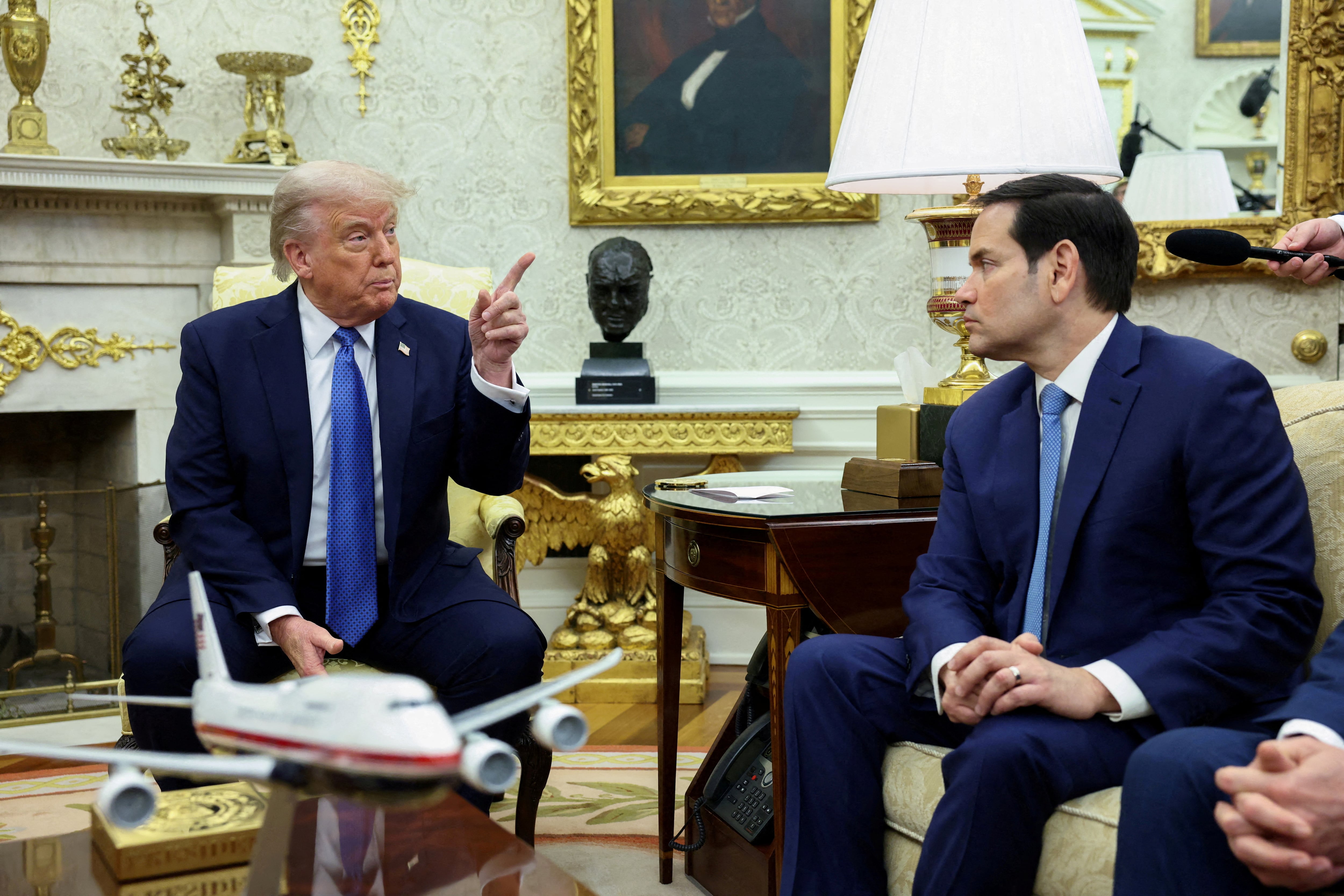 Donald Trump y Marco Rubio en la Casa Blanca (Reuters)