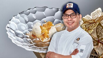 El chef Edwin Rodríguez, junto