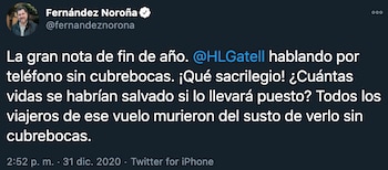 Noroña twitter (Foto: Twitter@fernandeznorona)
