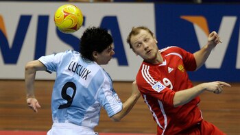 Matias Lucuix (L) of Argentina