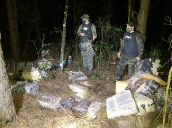 Parte de los paquetes encontrados