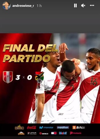 Artistas celebran triunfo de Perú.