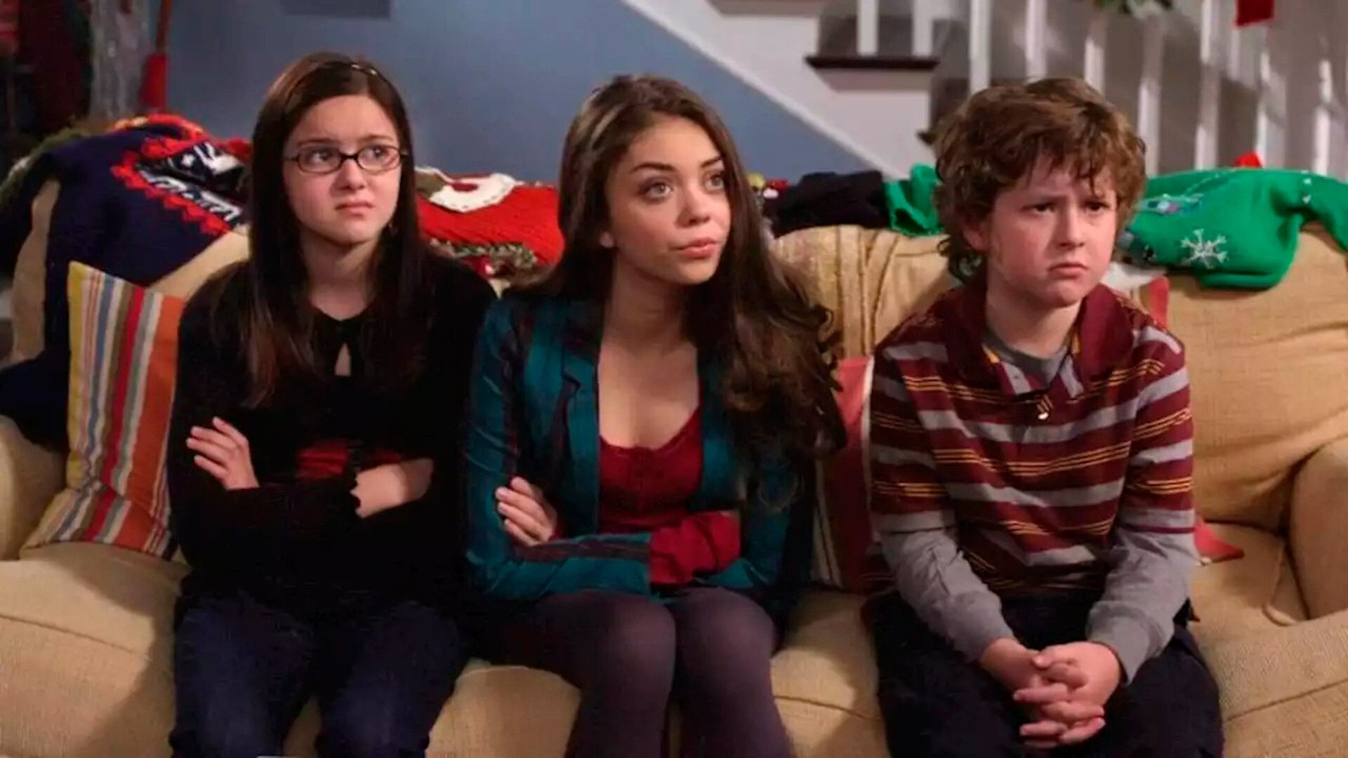 Ariel Winter (izquierda) junto a Sarah Hyland y Nolan Gould