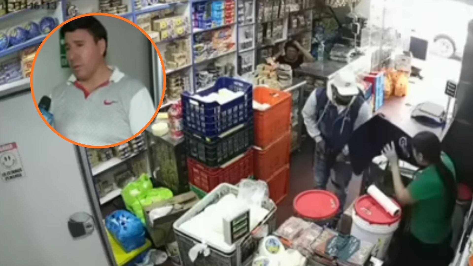 El hermano del propietario contó que el asaltante agredió a los empleados, los encerró en el baño y exigió el dinero de la caja, lo que generó pánico entre los trabajadores - Créditos: Captura de pantalla de ATV.