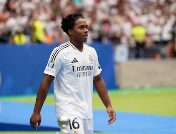 Endrick durante su presentación como