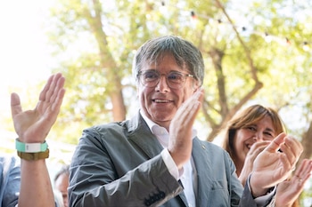 El líder de Junts y expresident de la Generalitat de Cataluña, Carles Puigdemont. (Glòria Sánchez / Europa Press)