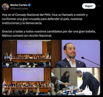 El político llamó a una