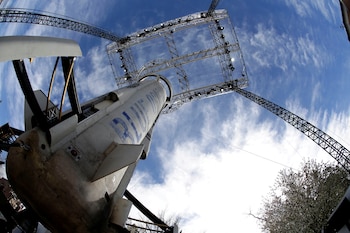 Vista del cohete New Sheparden