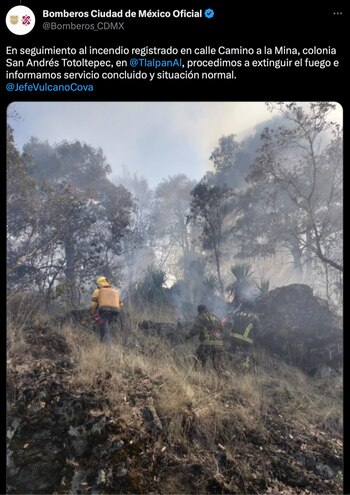 Al parecer, el incendio se