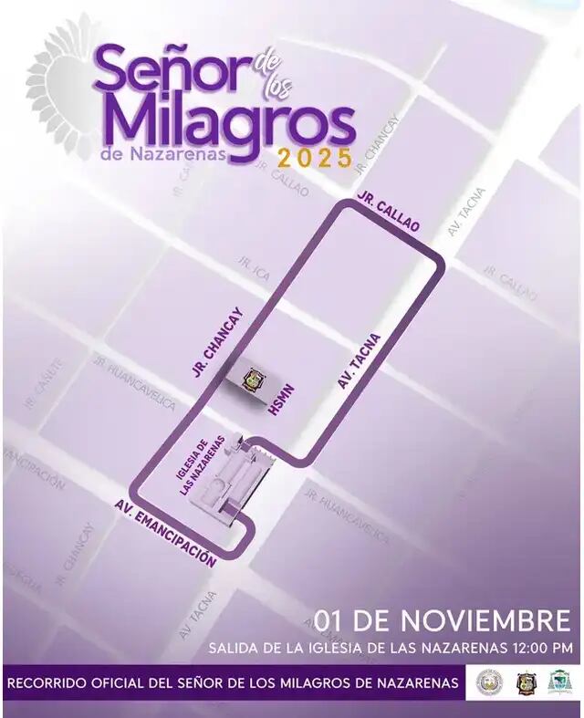 Ruta de la última procesión