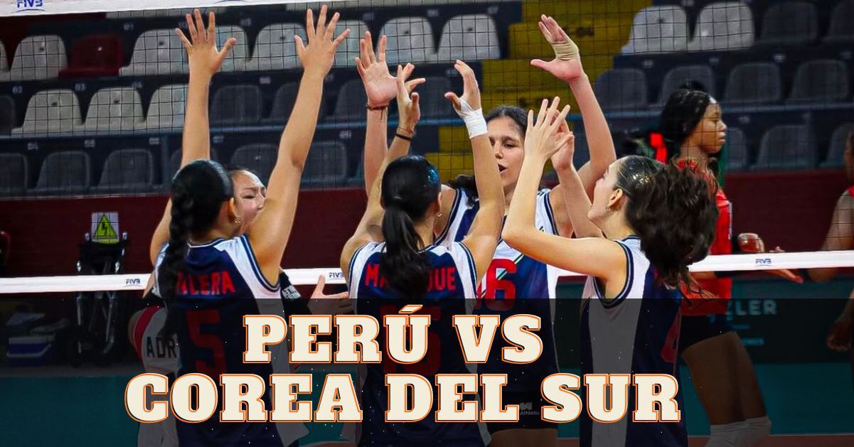 Partido Perú vs Corea del Sur en la Copa Federación Sub 17 de vóley