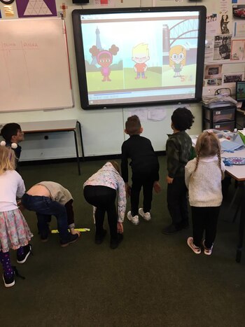 Dentro del aula en Londres