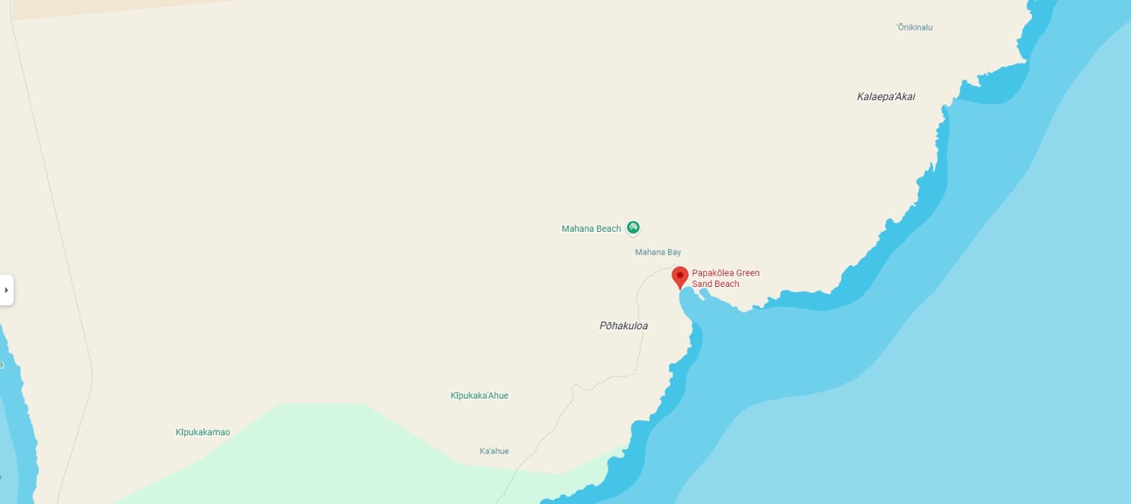 Para llegar a Papakōlea Green Sand Beach se debe tomar la Highway 11 hasta South Point Road, atravesando paisajes de lava y praderas abiertas.- (Crédito: Opy Morales)