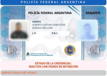 Así figura la credencial del
