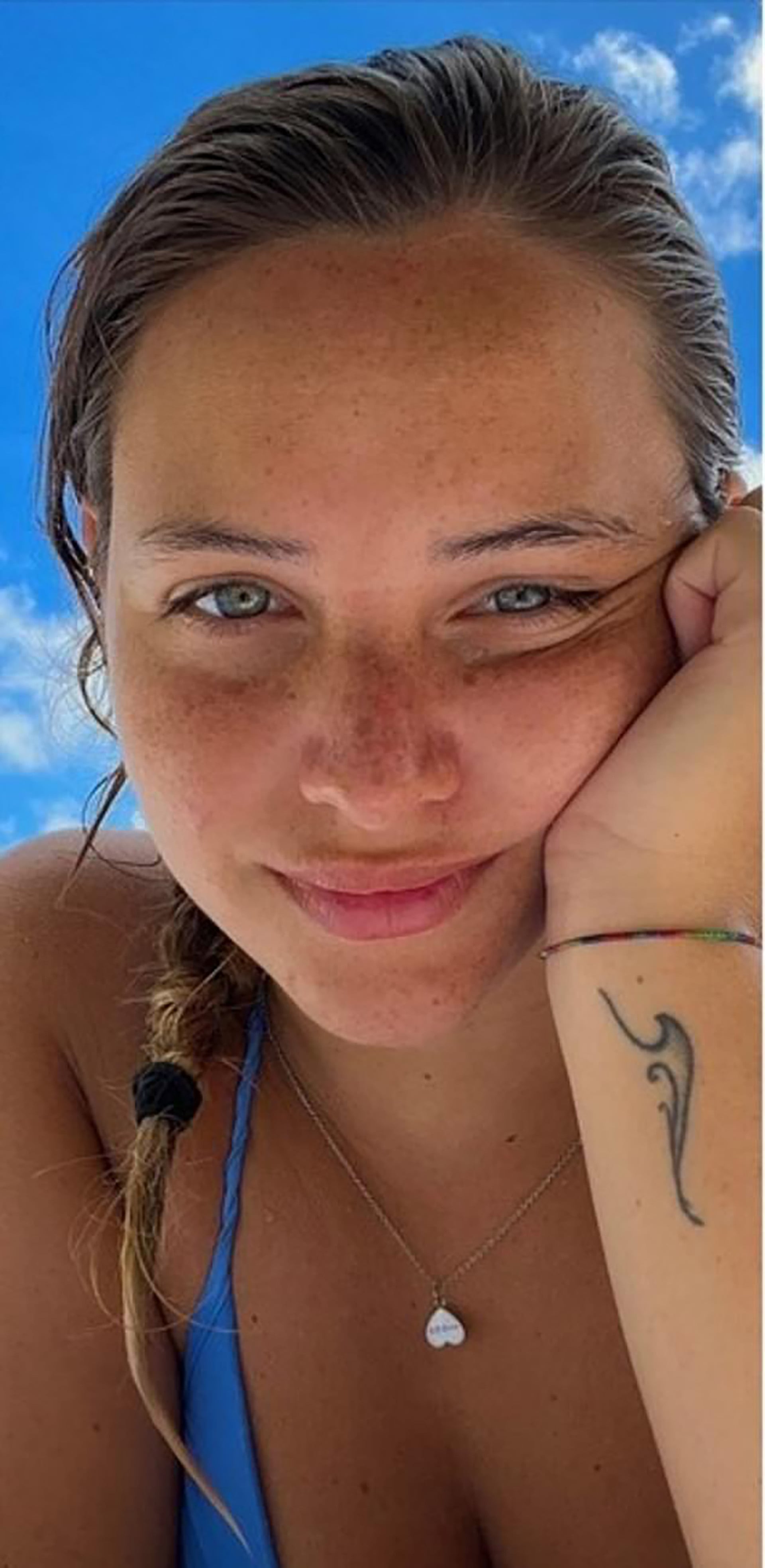 Giorgia Sommacal, de 22 años, hija de Monica Montefalcone
