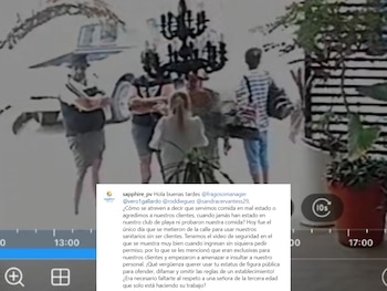 El restaurante respondió a Verónica