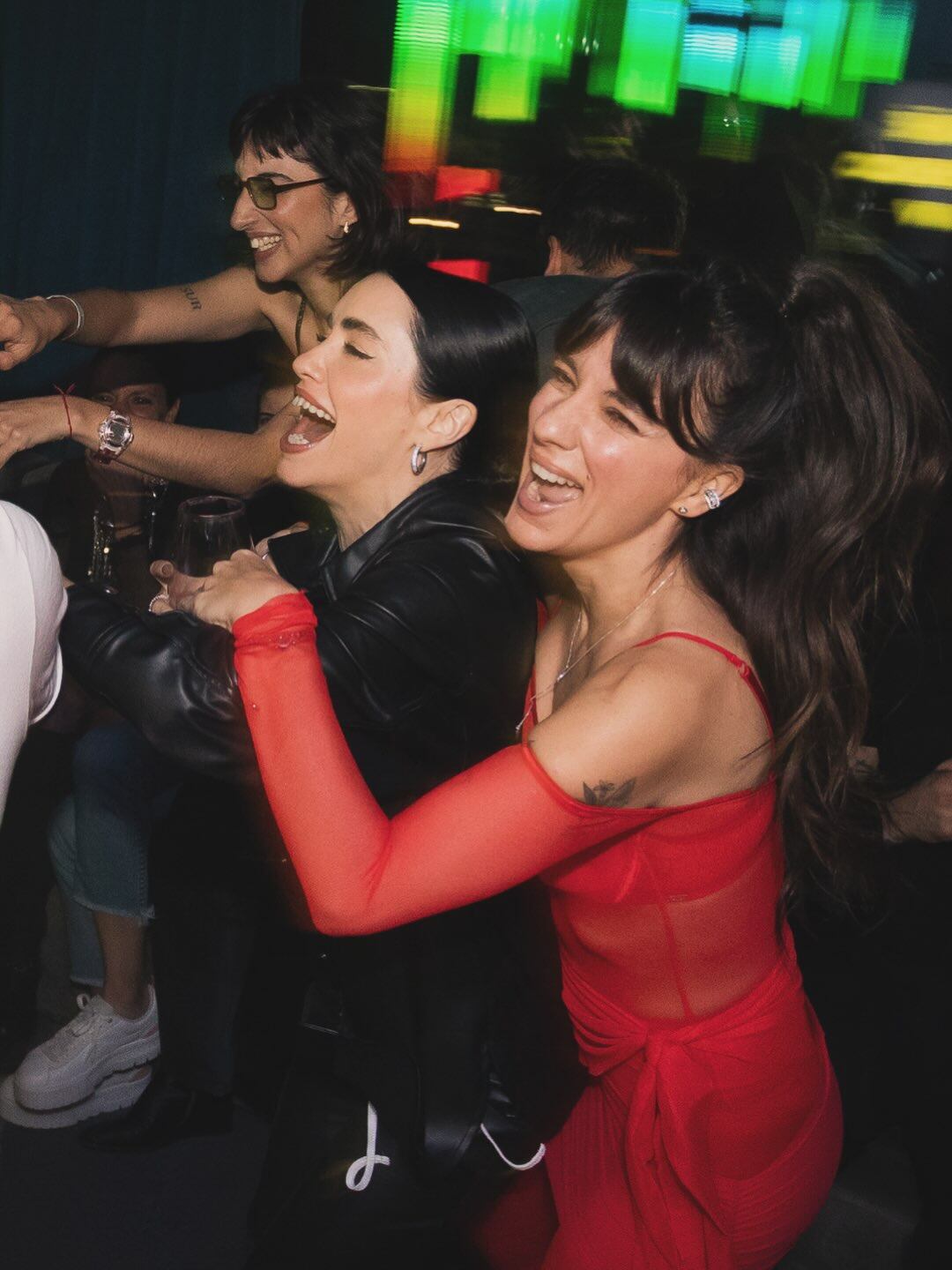 Gimena junto a Lali, una de las presencias destacadas en aquella noche