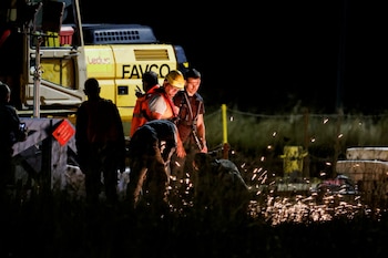 Bomberos participan en la misión