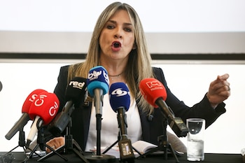 La candidata presidencial, Vicky Dávila