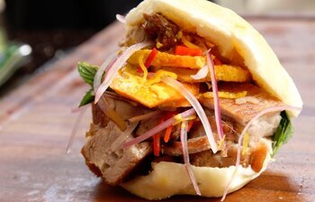 El pan con chicharrón es