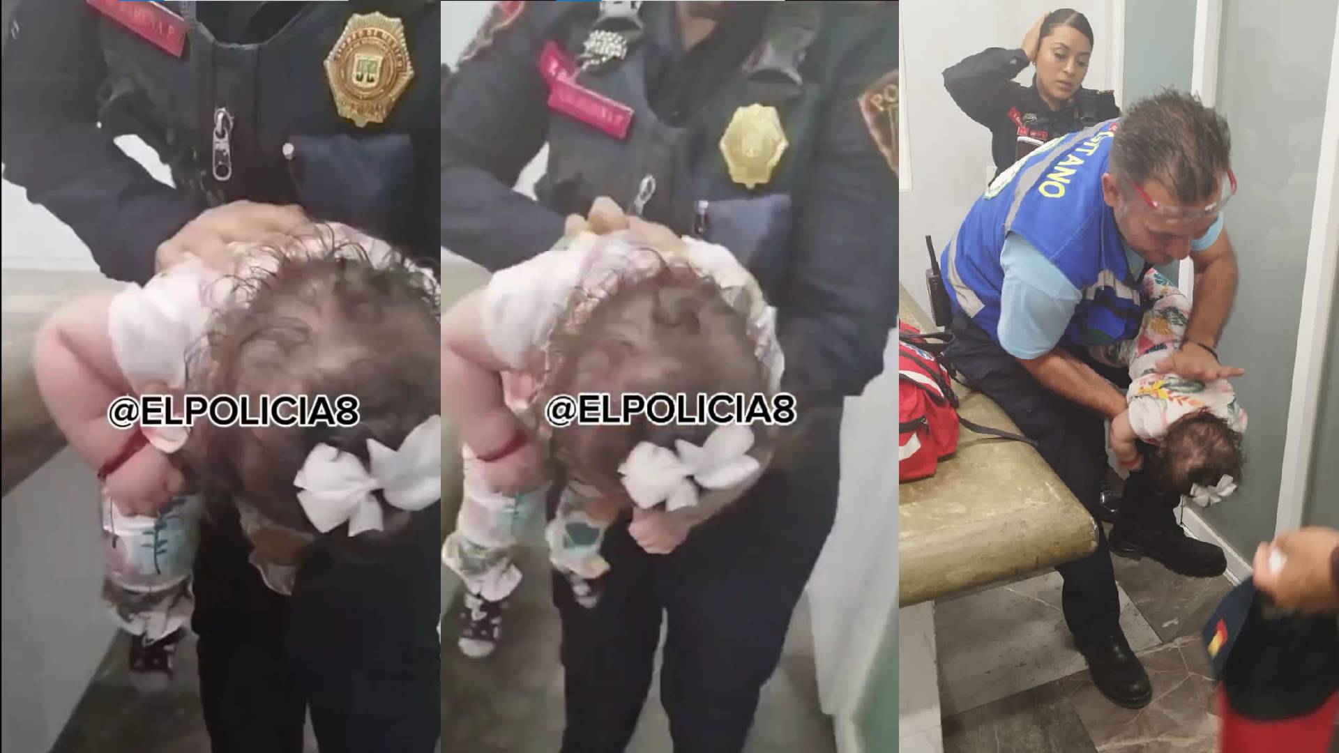 Personal de limpieza y seguridad apoyaron a la madre de familia para que su bebé sobreviviera.