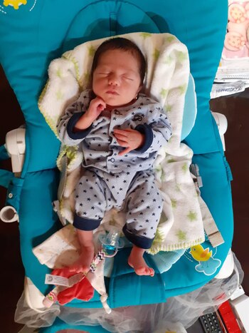 Isabella, la beba que nació