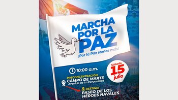 ‘Marcha por la Paz’: convocan