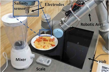 Robot que saborea. (foto: Universidad de Cambridge)