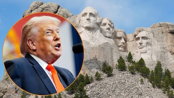 Trump encabeza los festejos del 250 aniversario en el Monte Rushmore y desata la polémica por el “quinto rostro”