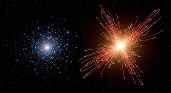 La observación de la supernova