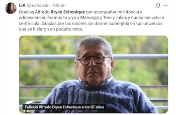 El reconocido escritor peruano Alfredo