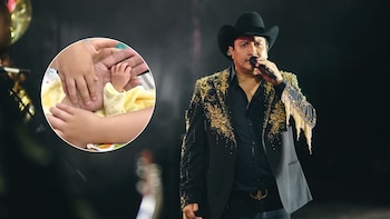 Julión Álvarez anuncia el nacimiento de su tercer hijo con tiernas fotografías en redes sociales