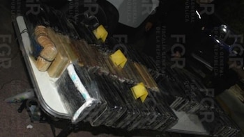 Capturan a dos personas con más de 100 kilos de cocaína escondidas en un auto en Tamaulipas