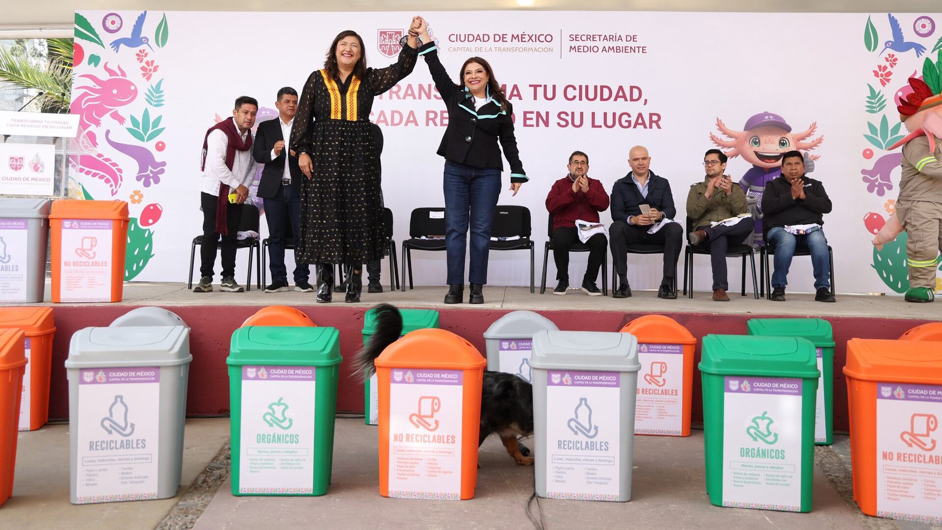 A partir del 1 de enero de 2026, la separación obligatoria de residuos en orgánicos, reciclables y no reciclables será requisito para la recolección en la Ciudad de México. Crédito: X @ClaraBrugadaM