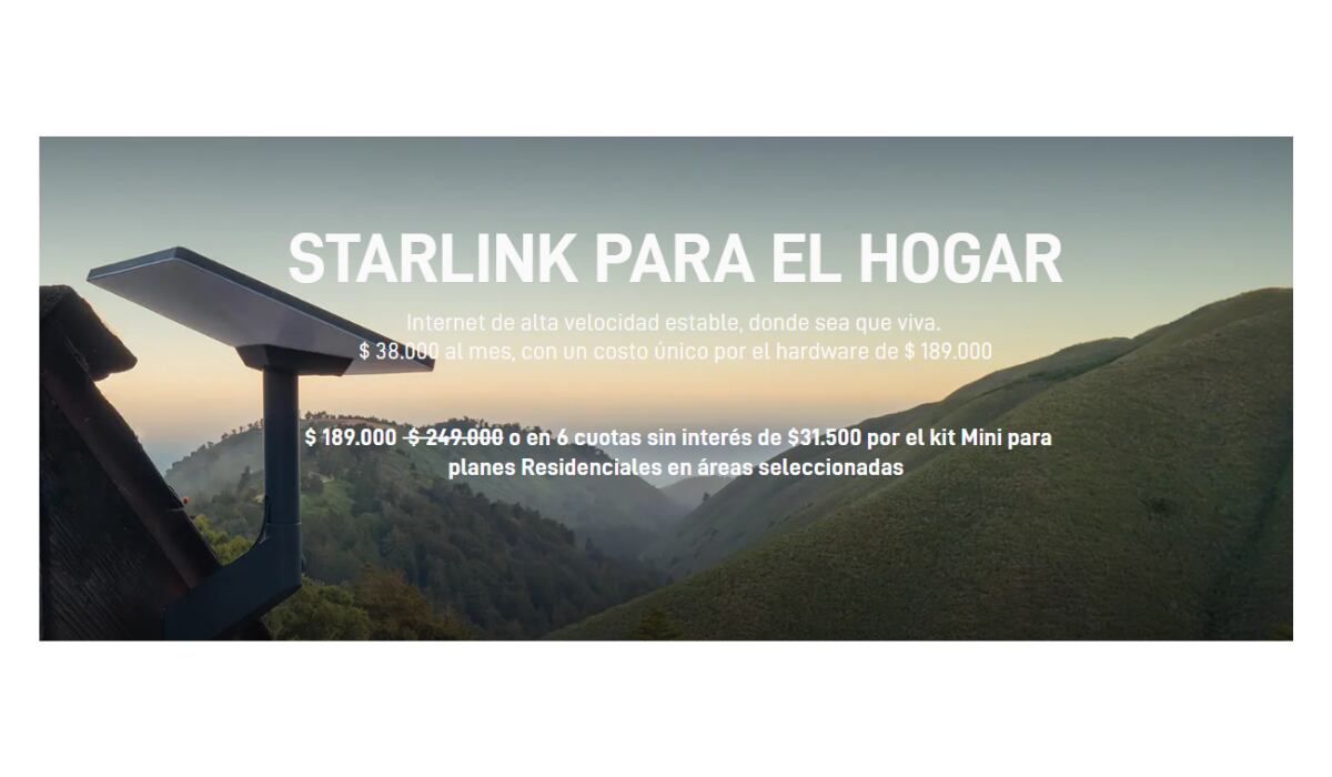 Starlink Mini busca democratizar el acceso a internet mediante un kit compacto, ideal para quienes necesitan conexión estable fuera de los centros urbanos - (Starlink)