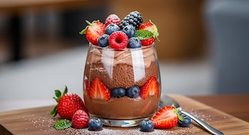 La mousse de chocolate y