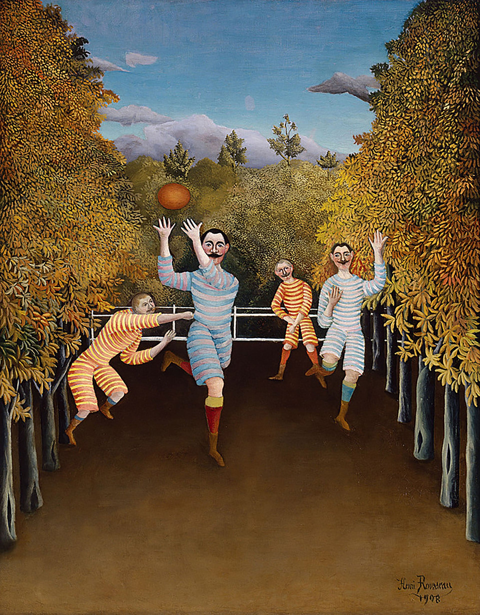 “Les joueurs de football”, de Henri Rousseau (Guggenheim Nueva York)