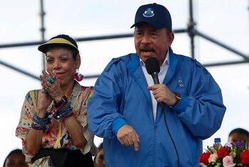 El presidente de Nicaragua, Daniel
