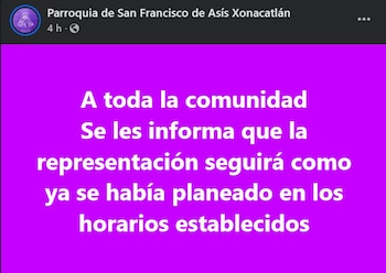 La iglesia confirmó que el actor se encontraba fuera de peligro